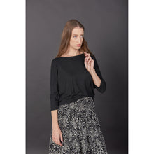Load image into Gallery viewer, Solid Color Women&#39;s T-Shirt in Black SH0180 070000 10