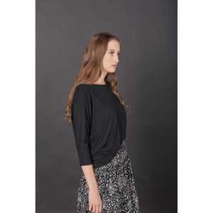 Solid Color Women's T-Shirt in Black SH0180 070000 10