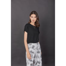 Load image into Gallery viewer, Solid Color Women&#39;s T-Shirt in Black SH0181 070000 10