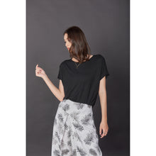 Load image into Gallery viewer, Solid Color Women&#39;s T-Shirt in Black SH0181 070000 10