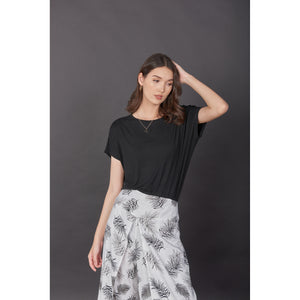 Solid Color Women's T-Shirt in Black SH0181 070000 10