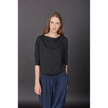 Load image into Gallery viewer, Solid Color Women&#39;s T-Shirt in Black SH0182 070000 10
