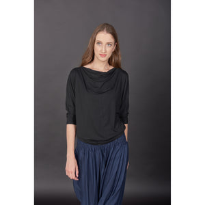 Solid Color Women's T-Shirt in Black SH0182 070000 10