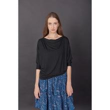 Load image into Gallery viewer, Solid Color Women&#39;s T-Shirt in Black SH0182 070000 10