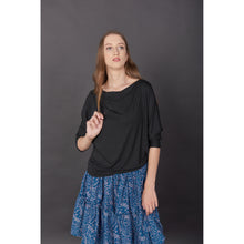 Load image into Gallery viewer, Solid Color Women&#39;s T-Shirt in Black SH0182 070000 10