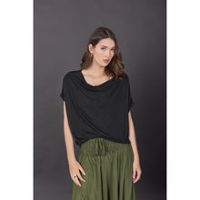 Load image into Gallery viewer, Solid Color Women&#39;s T-Shirt in Black SH0183 070000 10