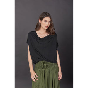 Solid Color Women's T-Shirt in Black SH0183 070000 10