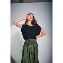 Load image into Gallery viewer, Solid Color Women&#39;s T-Shirt in Black SH0183 070000 10