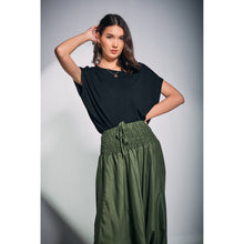 Load image into Gallery viewer, Solid Color Women&#39;s T-Shirt in Black SH0183 070000 10