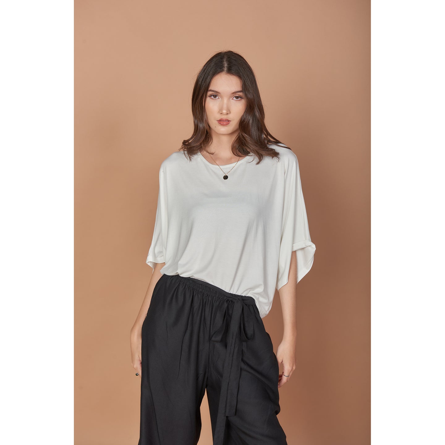 Solid Color Women's T-Shirt in White SH0184 070000 04