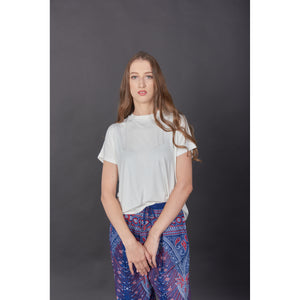Solid Color Women's T-Shirt in White SH0185 070000 04
