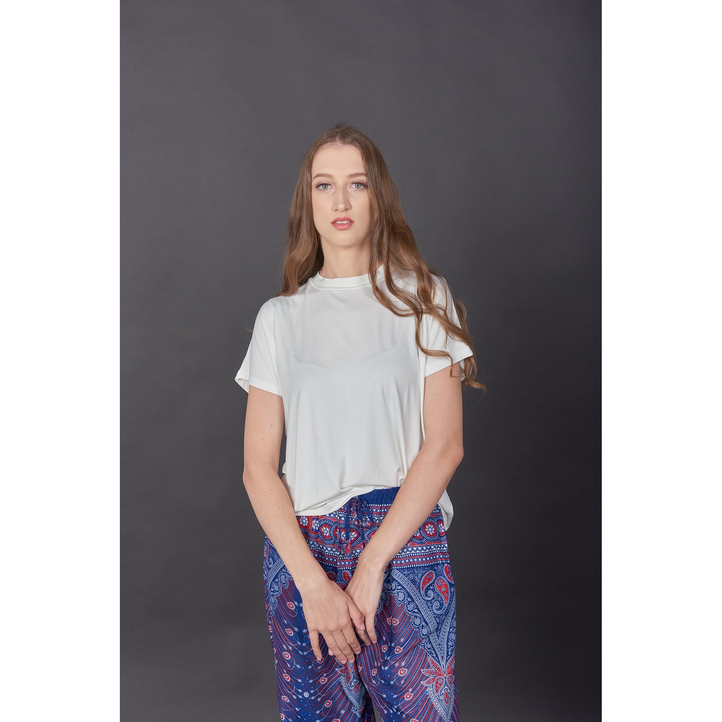 Solid Color Women's T-Shirt in White SH0185 070000 04
