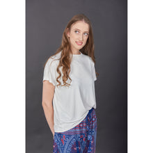 Load image into Gallery viewer, Solid Color Women&#39;s T-Shirt in White SH0185 070000 04