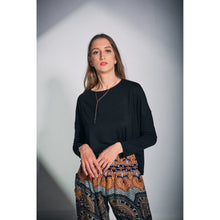 Load image into Gallery viewer, Solid Color Women&#39;s T-Shirt in Black SH0191 070000 10