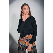 Load image into Gallery viewer, Solid Color Women&#39;s T-Shirt in Black SH0191 070000 10