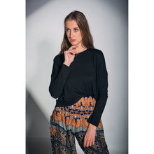 Load image into Gallery viewer, Solid Color Women&#39;s T-Shirt in Black SH0191 070000 10