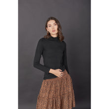 Load image into Gallery viewer, Solid Color Women&#39;s T-Shirt in Black SH0192 070000 10