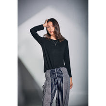 Load image into Gallery viewer, Solid Color Women&#39;s T-Shirt in Black SH0193 070000 10