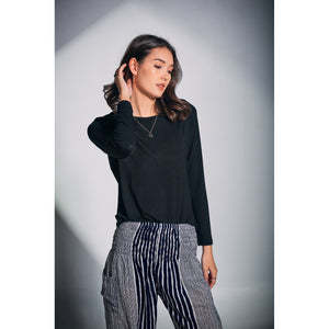 Solid Color Women's T-Shirt in Black SH0193 070000 10