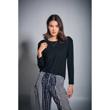 Load image into Gallery viewer, Solid Color Women&#39;s T-Shirt in Black SH0193 070000 10
