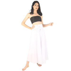 Solid Color Women's Bohemian Skirt in White SK0033 020000 04