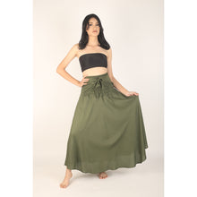 Load image into Gallery viewer, Solid Color Women&#39;s Bohemian Skirt in Olive SK0033 020000 13