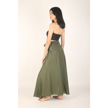 Load image into Gallery viewer, Solid Color Women&#39;s Bohemian Skirt in Olive SK0033 020000 13