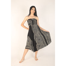 Load image into Gallery viewer, Floral Mandala Women&#39;s Bohemian Skirt in Black SK0033 020036 02
