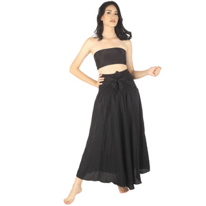 Solid Color Women's Bohemian Skirt in Black SK0033 020000 10