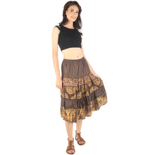Load image into Gallery viewer, Floral Classic Women Mini Skirts in Brown SK0061 020098 01