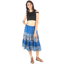 Load image into Gallery viewer, Floral Classic Women Mini Skirts in Blue SK0061 020098 02
