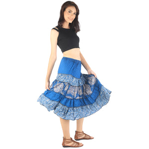Floral Classic Women Mini Skirts in Blue SK0061 020098 02