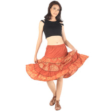 Load image into Gallery viewer, Floral Classic Women Mini Skirts in Orange SK0061 020098 04