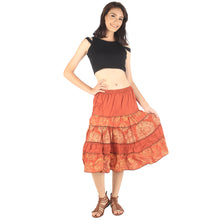 Load image into Gallery viewer, Floral Classic Women Mini Skirts in Orange SK0061 020098 04