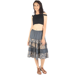 Floral Classic Women Mini Skirts in Gray SK0061 020098 06