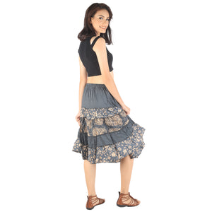 Floral Classic Women Mini Skirts in Gray SK0061 020098 06