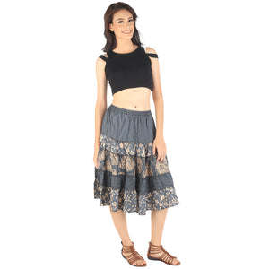 Floral Classic Women Mini Skirts in Gray SK0061 020098 06