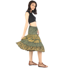 Load image into Gallery viewer, Floral Classic Women Mini Skirts in Green SK0061 020098 07