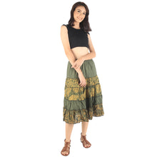 Load image into Gallery viewer, Floral Classic Women Mini Skirts in Green SK0061 020098 07