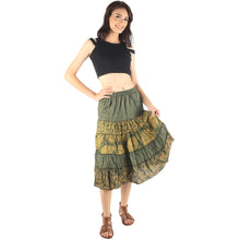 Load image into Gallery viewer, Floral Classic Women Mini Skirts in Green SK0061 020098 07