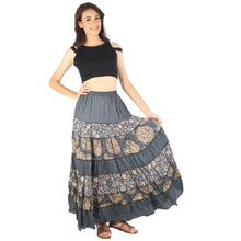 Load image into Gallery viewer, Floral Classic Women Skirts in Gray SK0067 020098 06
