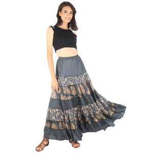 Floral Classic Women Skirts in Gray SK0067 020098 06