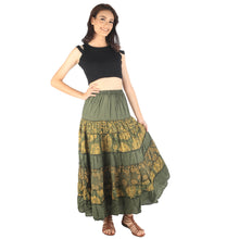 Load image into Gallery viewer, Floral Classic Women Skirts in Green SK0067 020098 07