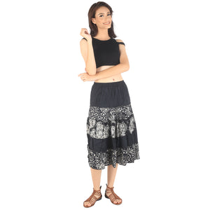 Floral Classic Women Mini Skirts in Black SK0061 020098 08