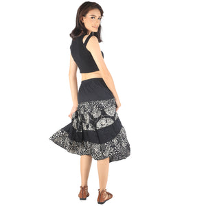 Floral Classic Women Mini Skirts in Black SK0061 020098 08