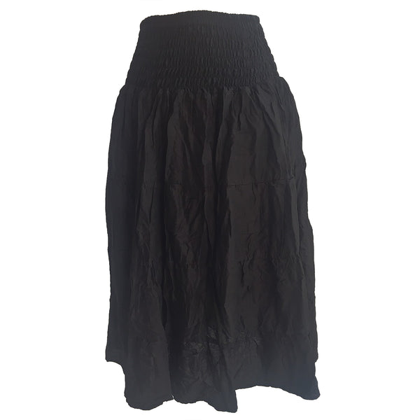 Solid Color Women Skirts in Black SK0086 020000 10