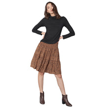 Load image into Gallery viewer, Flower Women&#39;s Skirt in Brown SK0090 020204 01