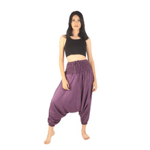 Load image into Gallery viewer, Solid Color Unisex Aladdin Drop Crotch Pants in Purple PP0056 020000 06