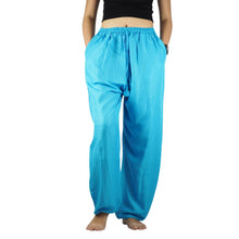 Load image into Gallery viewer, Solid Color Unisex Drawstring Genie Pants in Light Blue PP0110 020000 08