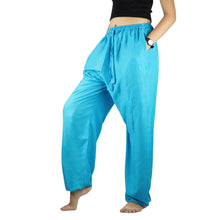 Load image into Gallery viewer, Solid Color Unisex Drawstring Genie Pants in Light Blue PP0110 020000 08